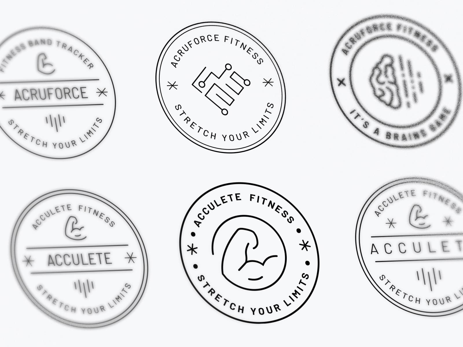 Acculete logo drafts